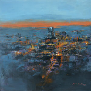 Urban night mindscape