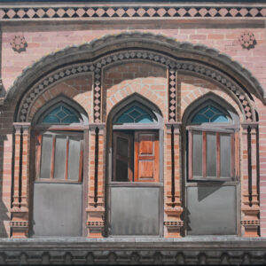 Window in bricks wall